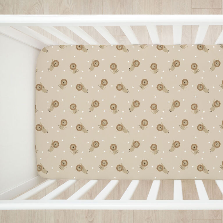 Lot de 2 draps en flanelle Koala Baby Lions/Feuilles