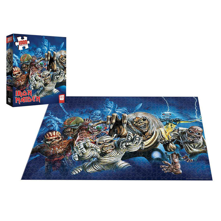 Iron Maiden "The Faces of Eddie" 1000 Piece Puzzle - English Edition