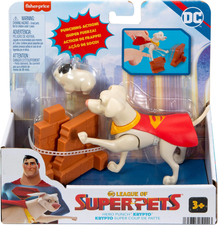Fisher-Price DC League of Super-Pets Hero Punch Krypto Figure