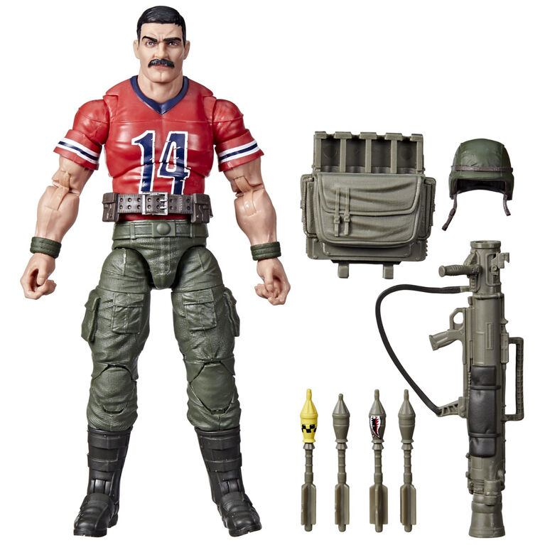 G.I. Joe Classified Series David L. "Bazooka" Katzenbogen Action Figure 62 Collectible Toy, Accessories, Custom Package Art