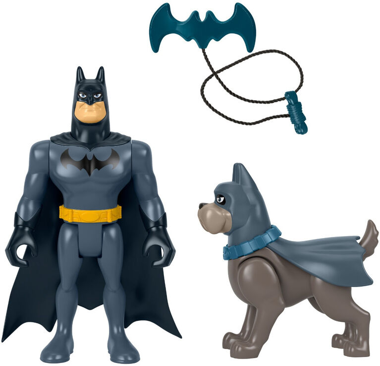 Coffret de figurines articulées DC Krypto Super-Chien – Batman et Ace