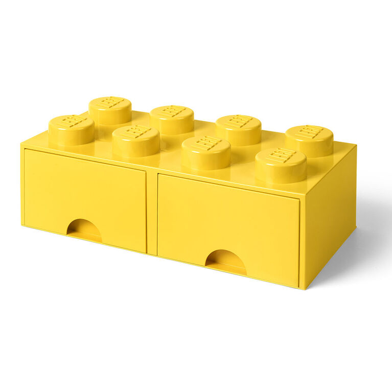 Tiroir de rangement LEGO 8 jaune