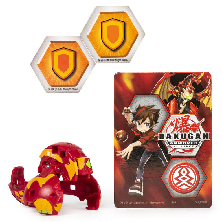 Bakugan, Cycloid, 2-inch Tall Armored Alliance Collectible Action Figure and Trading Card