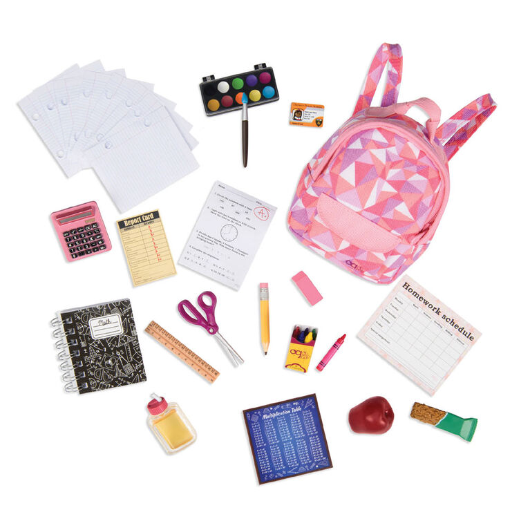 Our Generation, Off To School, School Bag with Accessories for 18-inch Dolls