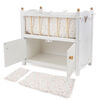 2 in 1 Wooden Cot with Cabine, Little Flora