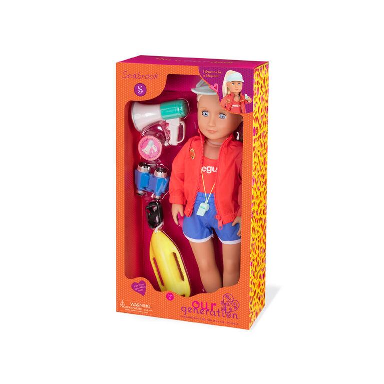 Our Generation, Seabrook, 18-inch Lifeguard Doll - English Edition