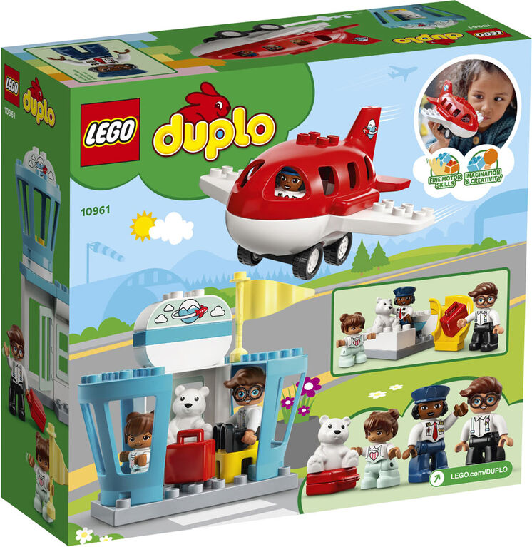 LEGO DUPLO Town L'avion et l'aéroport 10961 (28 pièces)