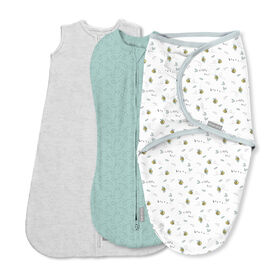 SwaddleMe by Ingenuity Comfort Pack - Little Bees