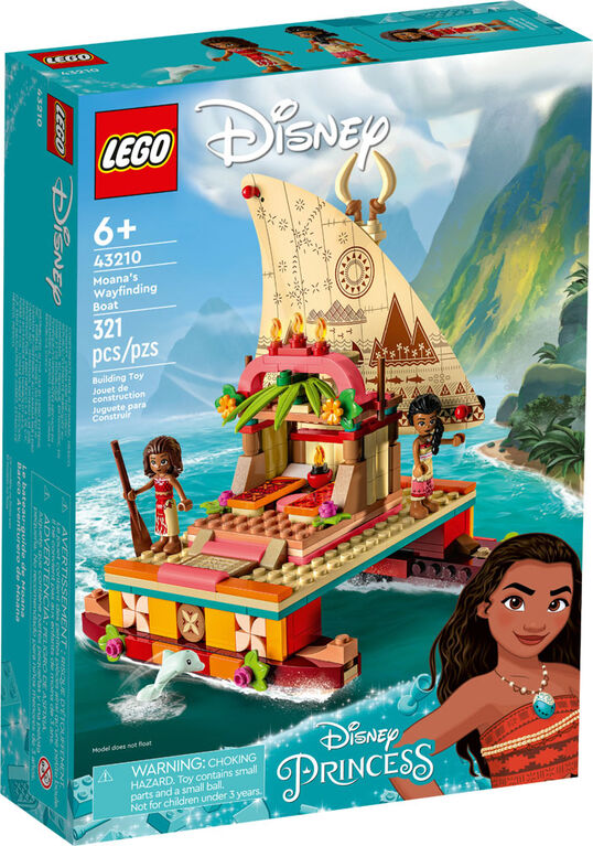 LEGO  Disney Le bateau-guide de Moana 43210 Ensemble de jeu de construction (321 pièces)
