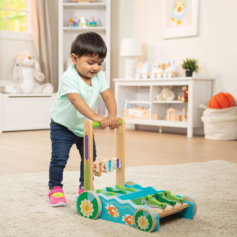 First Play Chomp and Clack Alligator Push Toy