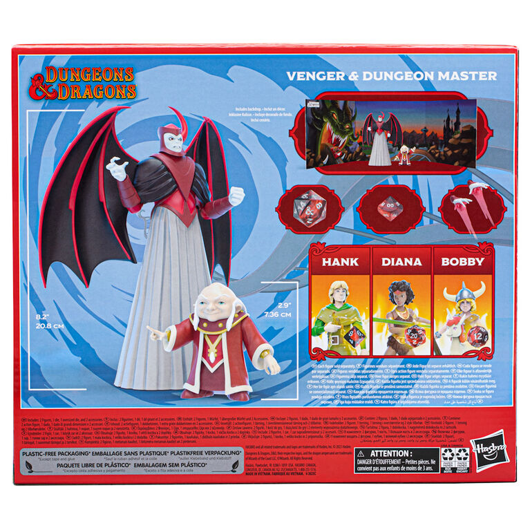 Dungeons & Dragons Cartoon Classics 6-Inch-Scale Scale Dungeon Master and Venger 2-Pack Action Figures DandD Toys - R Exclusive