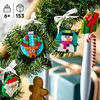 LEGO Sélection d'ornements de Noël Décorations suspendues avec cadeau, bonhomme de neige, renne et père Noël 40744