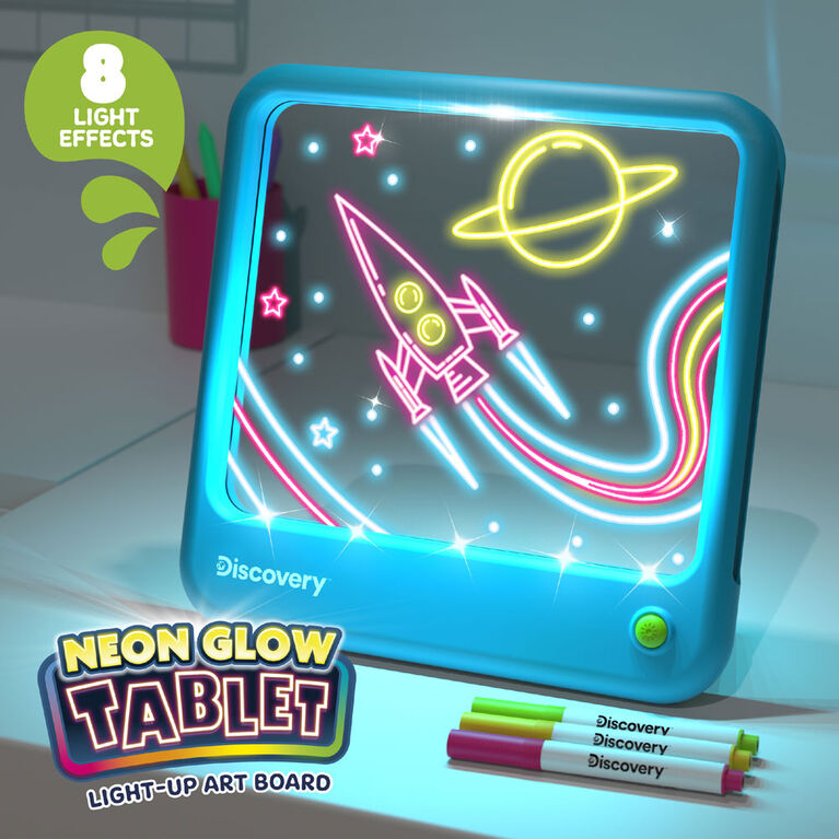 Discovery Neon Glow Tablet Light-Up Art Board