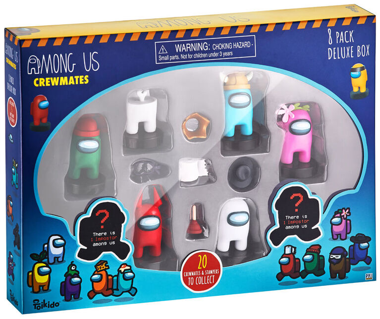 Ensemble de luxe de 8 figurines Coéquipiers Among Us
