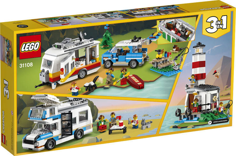 LEGO Creator Les vacances en caravane en famille 31108