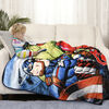 Marvel Avengers Kids Fleece Throw Blanket (50x60"), Captain America, Iron Man and The Hulk