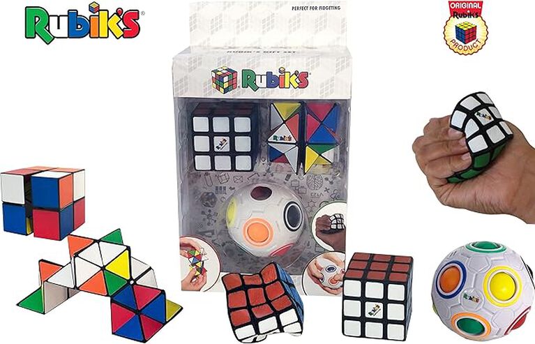 Rubik's Gift Set- Ball, Magic Star, Squishy Cube