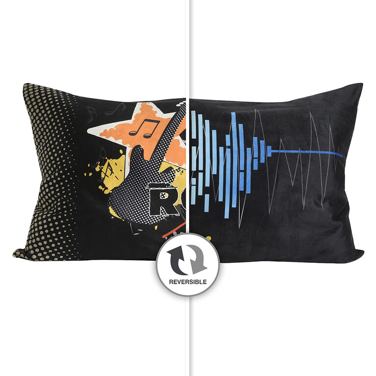 Emoji Plush Body Pillow 18"x36", Rock It