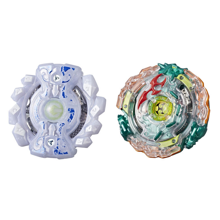 Beyblade Burst Turbo Slingshock - Duo Kerbeus K4 et Blizzard-X Gianon G4.