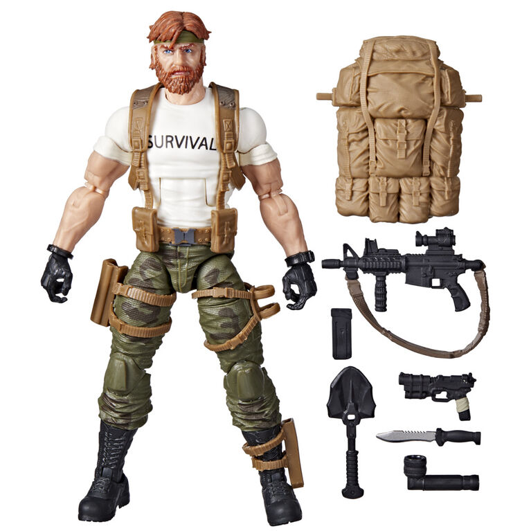 G.I. Joe Classified Series, figurine Stuart "Outback" Selkirk 63 de collection, accessoires, emballage spécial