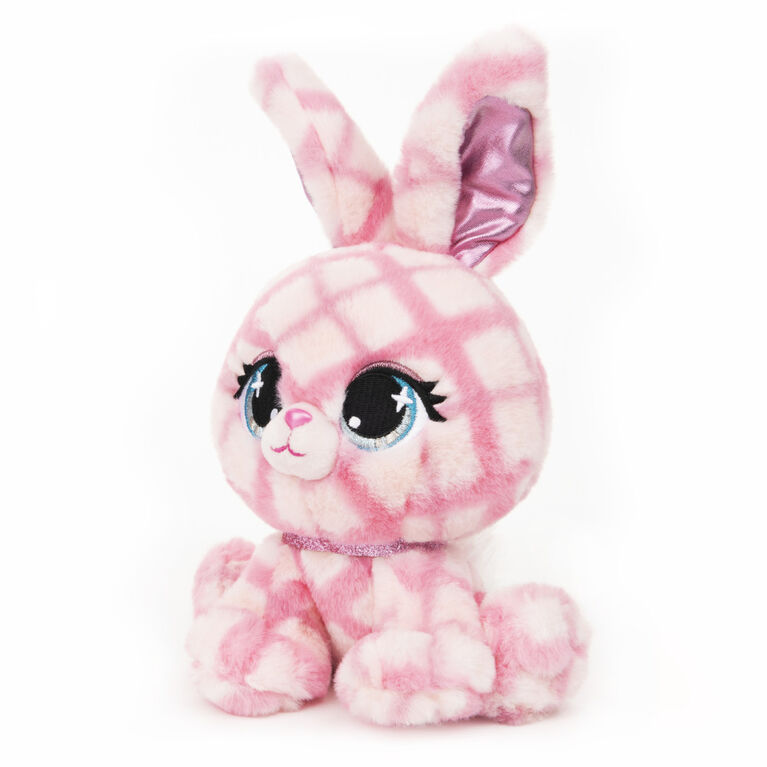 GUND P.Lushes Designer Fashion Pets Trixie Karrats Rabbit Premium Stuffed Animal, Pink and Purple, 6"