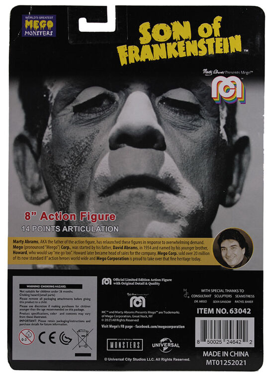 Mego Figurines Horror - Universal Son of Frankenstein - English Edition