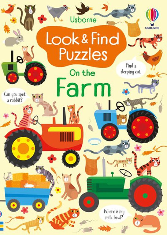 Look and Find Puzzles On the Farm - Édition anglaise