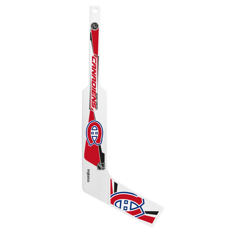 NHL Montreal Canadiens white 20 inch mini plastic goalie stick