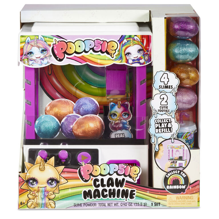 Machine à pince Poopsie avec 4 gelées et 2 Cutie Tooties