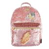 Crushed Velvet/MSequin Pocket Mini Backpack-Pink
