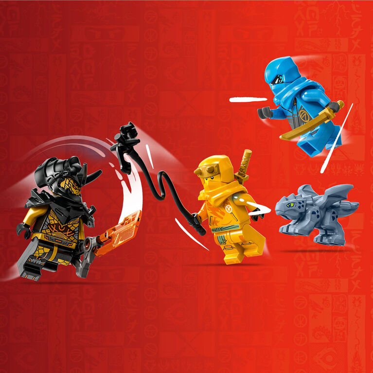 LEGO NINJAGO Nya and Arin's Baby Dragon Battle 71798 Building Toy Set (157 Pieces)