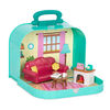 Li'l Woodzeez, Travel Suitcase Living Room Playset in Carry Case