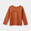 little styler long sleeve graphic tee, size 3-4y - Brown