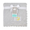 Just Born Quilted Plush Couverture - Gris.