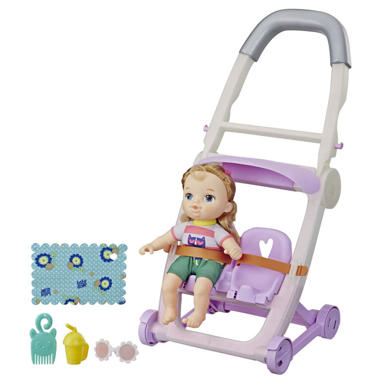 Littles by Baby Alive, Push 'n Kick Stroller, Little Ana