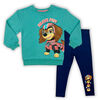 Paw Patrol 2 Piece Set Tunic/Legging - Green/Navy - 2T