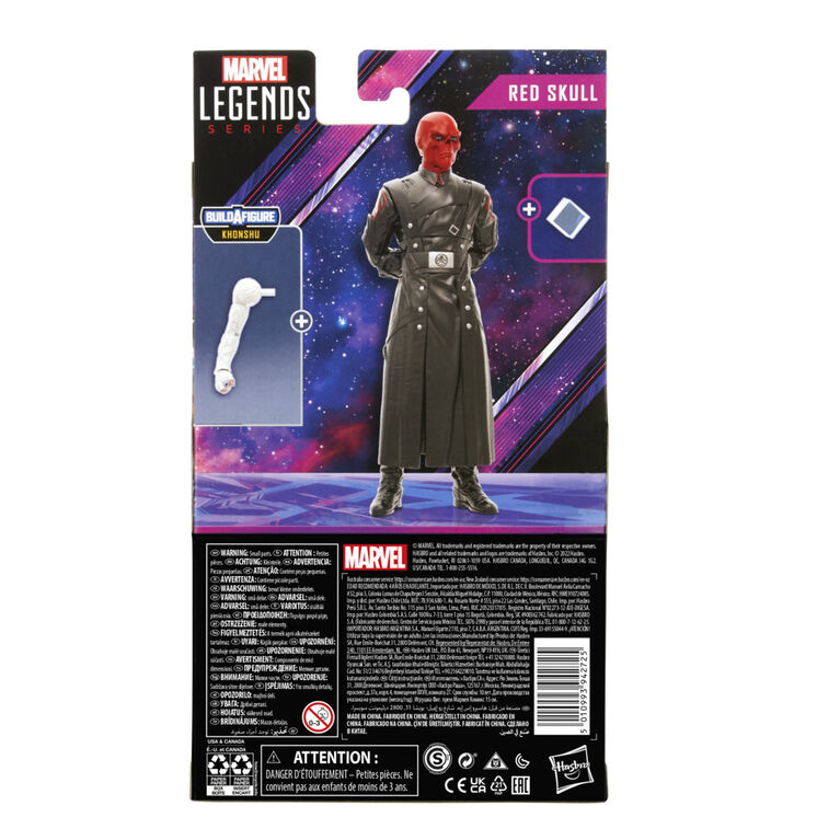 Marvel Legends Series MCU Disney Plus Red Skull What If Series Action Figure 6-inch Collectible Toy, 1 Accessory and 1 Build-A-Figure Part