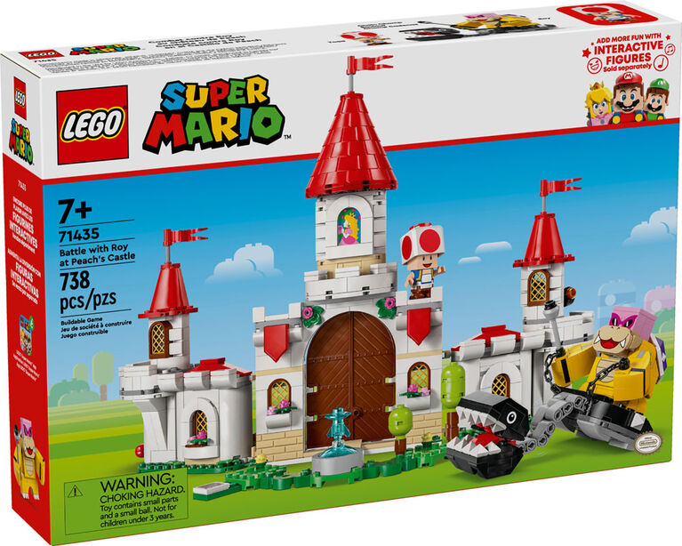 LEGO Super Mario Battle with Roy at Peach's Castle, Nintendo Character Mario Toy Adventure Set, 71435