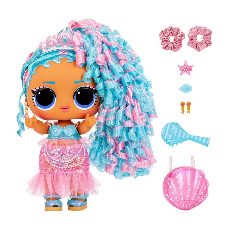 LOL Surprise Big Baby Hair Hair Hair Large 11" Doll, Splash Queen