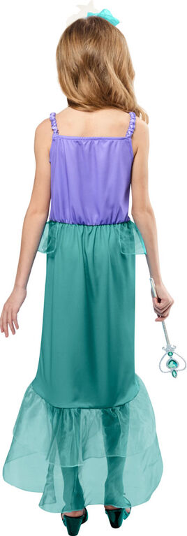Rubies Mermaid Princess Costume Dress with Shell Headpiece, Girls Extra Small (Size 4-5)
