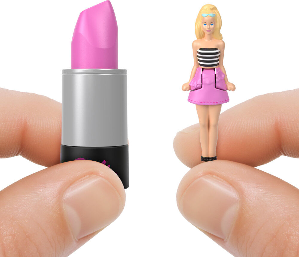 Barbie Mini BarbieLand Fashionistas Dolls 1.5 inch Dolls in Lipstick Tube Surprise Reveal Styles May Vary