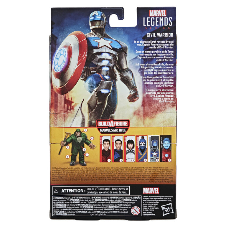 Marvel Legends Series Civil Warrior Action Figure Toy With Shield Accessory