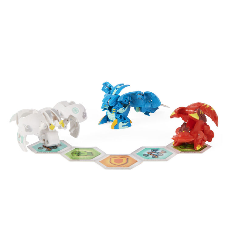 Bakugan Evolutions Starter Pack 3-Pack, Sairus Ultra with Colossus and Sectanoid, Collectible Action Figures