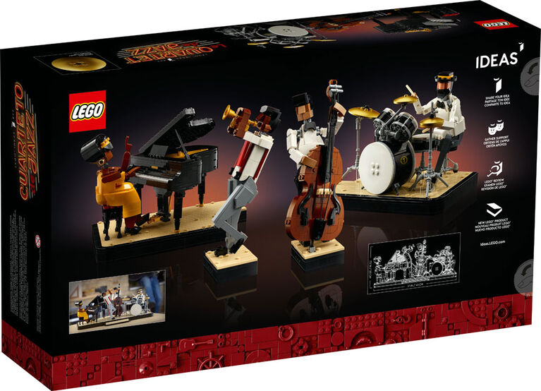 LEGO Ideas Le quartet de jazz 21334 Ensemble de construction pour adultes mélomanes (1 606 pièces).