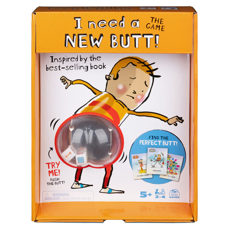 I Need a New Butt! The Game, Based on the Best-Selling Book with Butt Popper and Butt Cheek Tiles