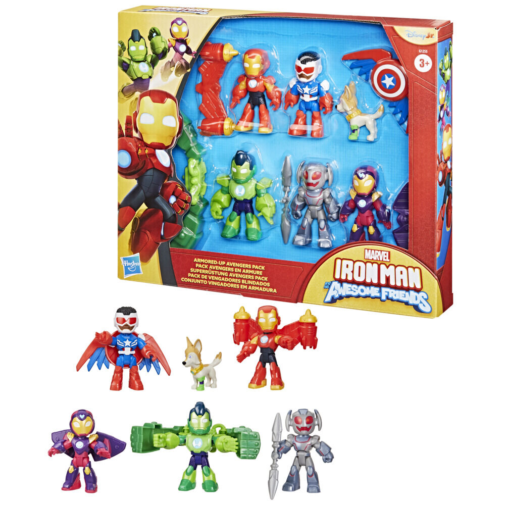 Marvel Iron Man and his Awesome Friends Armored-Up Avengers Pack Action Figure Set