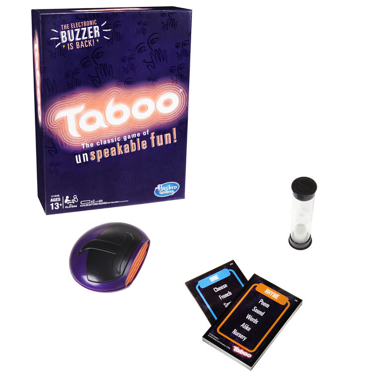 Hasbro Gaming - TABOO - Édition anglaise - les motifs peuvent varier