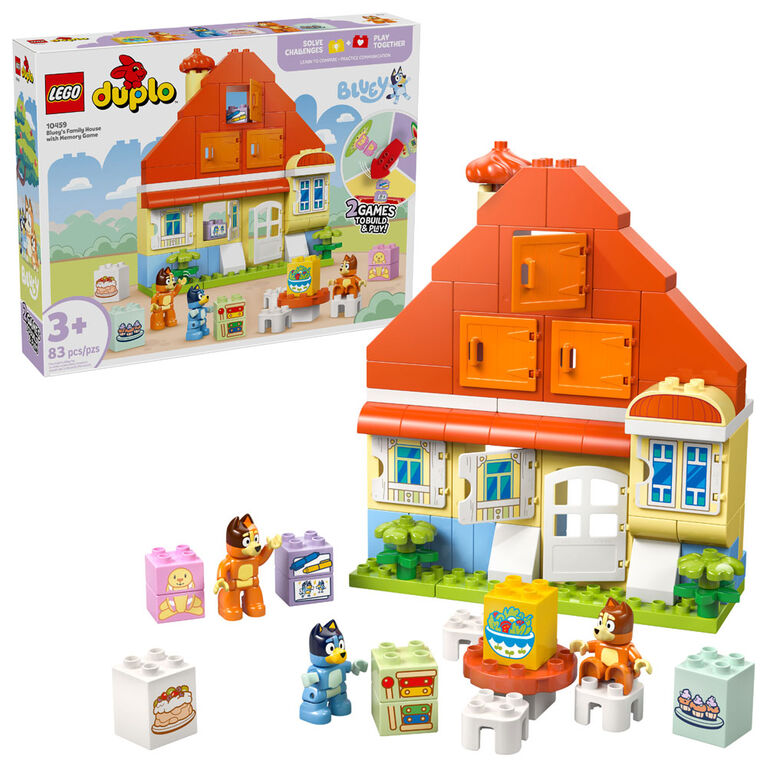 LEGO DUPLO Bluey: Bluey's Family House with Memory Game - Toddler Toy For Kids Ages 3+ - 10459 LEGO DUPLO Bluey: Bluey's Family House with Memory Game - Toddler Toy For Kids Ages 3+ - 10459