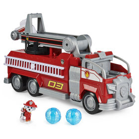 PAW Patrol, Marshall's Transforming Movie City Fire Truck with Extending Ladder, Lights, Sounds and Action Figure