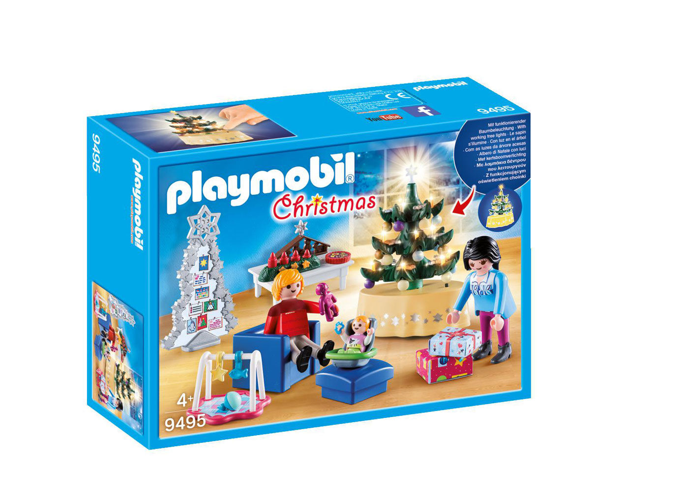 playmobil christmas living room